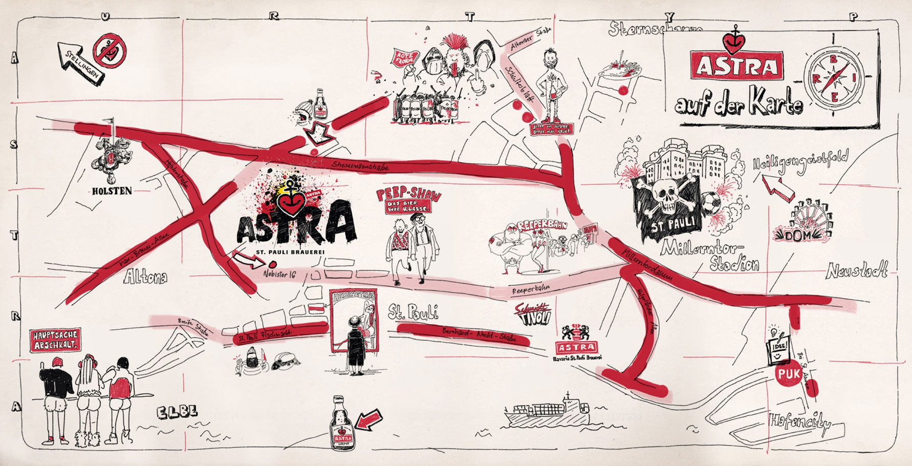Wos lang geht: Adresse Astra St.Pauli Brauerei.